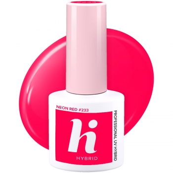 233 Lakier Hybrydowy Hi Hybrid - Neon Red 5 ml