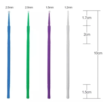 Aplikator Microbrush Bonding Bezwłókienkowy rozmiar Regular 2,5mm - 100 szt Aplikatory