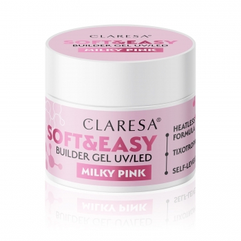 Claresa Żel Budujący Soft&Easy Builder Gel Milky Pink 45g