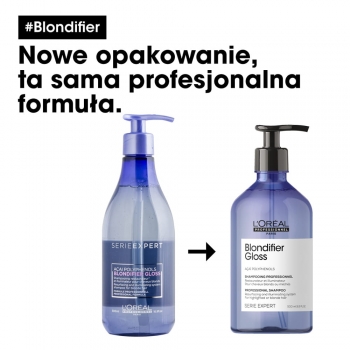 Loreal Professionnel Blondifier Gloss szampon przywracający blask włosom rozjaśnianym 500ml