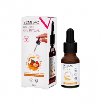 Semilac Oil Ritual Argan Strong Odżywczy olejek do paznokci i skórek 11 ml