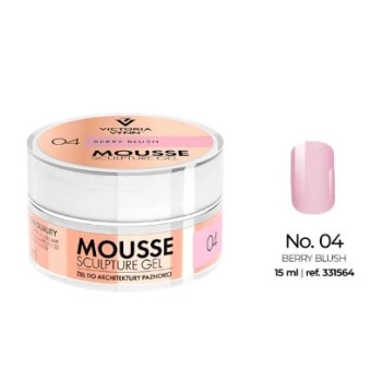 Victoria Vynn -żel Budujący 04 Mousse Sculpture Gel 15 Ml Żel Do Architektury Paznokci Berry Blush  Uv/led