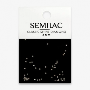 Semilac Classic Shine Diamond - Kryształki Srebrne 2mm - 50szt