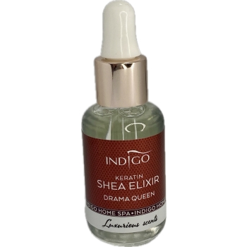 Indigo Oliwka do skórek z Keratyną Drama Queen Shea Elixir 8ml