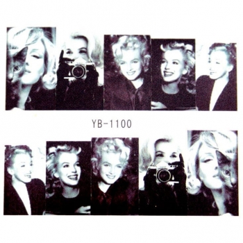 Naklejki Wodne YB-1100 Marilyn Monroe