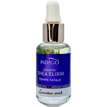 Indigo Oliwka do skórek z Keratyną Femme Fatale Elixir 8ml