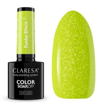 Claresa lakier hybrydowy Funky Disco 7 Lime Light 5g