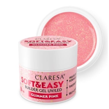 Claresa Żel Budujący Soft&Easy Builder Gel Glimmer Pink 45g