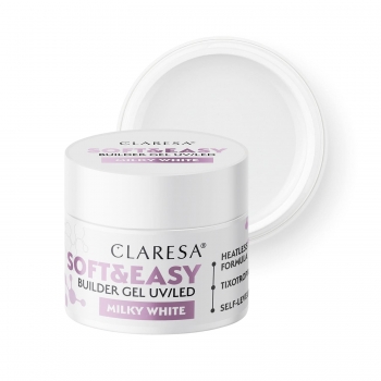 Claresa Żel Budujący Soft&Easy Builder Gel  Milky White 90g