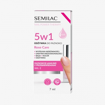 Semilac Odżywka do paznokci Nail Power Therapy 5w1 Rose Care 7 ml