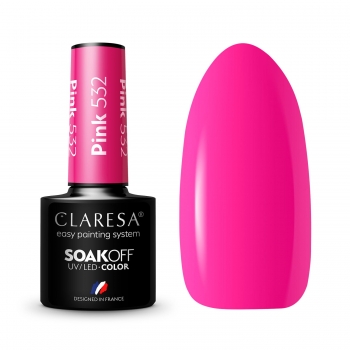 Claresa lakier hybrydowy Pink 532 5g