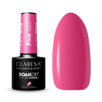 Claresa lakier hybrydowy Pink 533 5g