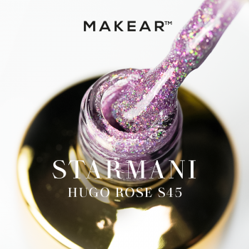 Makear Lakier Hybrydowy Starmani S45 Hugo Rose 8ml