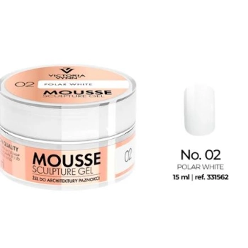 Victoria Vynn -żel Budujący 02 Mousse Sculpture Gel 15 Ml Żel Do Architektury Paznokci2 Polar White Uv/led