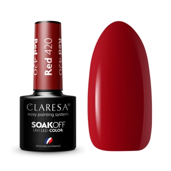 Claresa lakier hybrydowy Red 420 5g