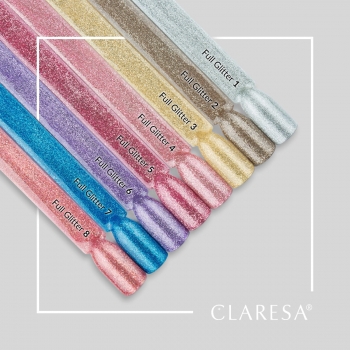 Claresa Lakier hybrydowy Full Glitter 8 5g